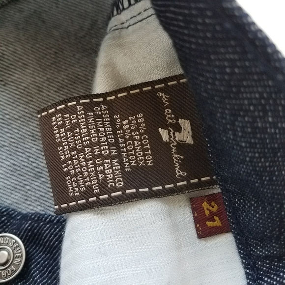 7 FOR ALL MANKIND DARK 7FAM DOJOS WITH RHINESTONE “7’S - Picture 10 of 10